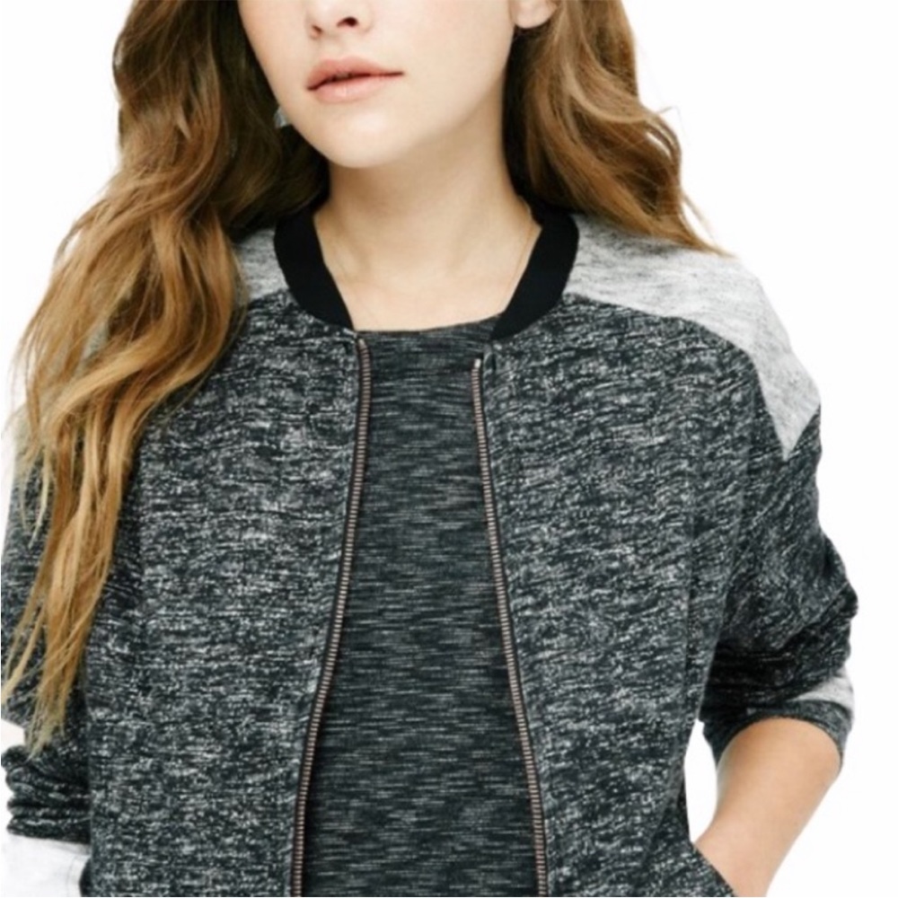 LOU & GRAY Space-dye Bomber Jacket